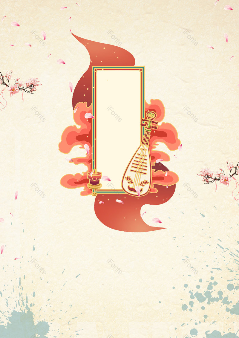 浅色中国风泼墨写意节日节气通用背景,插画/手绘图,插画/手绘图库,插画/手绘图下载,插画/手绘